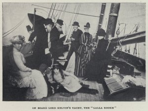 A bordo del yate de Lord Kelvin, el "Lalla Rookh" de English Photographer