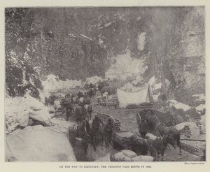 En camino a Klondike, la ruta del Paso Chilcoot en 1898 de English Photographer