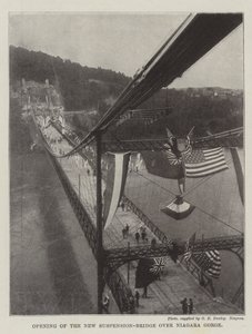 Apertura del nuevo puente colgante sobre el desfiladero de Niágara de English Photographer