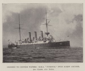 Ordenado a aguas chinas, HMS Furious, crucero de doble hélice, 2ª clase, 5750 toneladas de English Photographer