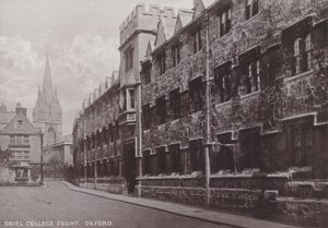 Frente del Oriel College, Oxford de English Photographer
