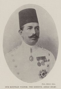 Nuestro visitante egipcio, el Jedive, Abbas Hilmi de English Photographer