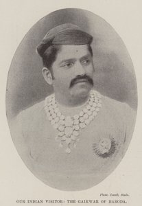 Nuestro visitante indio, el Gaikwar de Baroda de English Photographer
