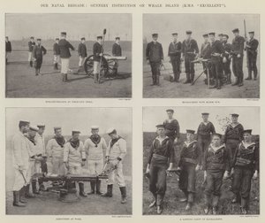Nuestra Brigada Naval, Instrucción de Artillería en Whale Island (HMS Excellent) de English Photographer