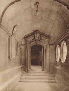 Oxford: Brasenose College, entrada de The Chapel (foto en blanco y negro) de English Photographer