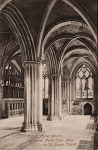 Oxford, Catedral de Christ Church, Nave del Coro Norte, Antigua Iglesia Sajona de English Photographer