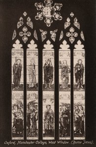 Oxford, Manchester College, Ventana Oeste, Burne Jones de English Photographer