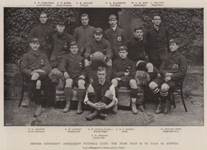 Club de Fútbol Asociación de la Universidad de Oxford, el equipo que va a hacer una gira en Austria de English Photographer