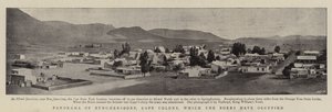 Panorama de Burghersdorp, Colonia del Cabo, ocupada por los Bóers