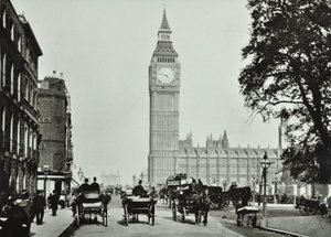 Parliament Square, Westminster LB: Parliament Square mirando a Bridge Street, 1895 de English Photographer