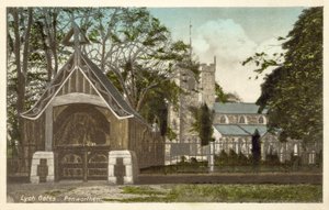 Iglesia de Penwortham y puertas lych de English Photographer
