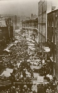 Petticoat Lane en la mañana del domingo de English Photographer