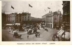 Piccadilly Circus y Regent Street, Londres de English Photographer