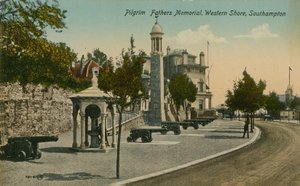 Memorial de los Padres Peregrinos, Western Shore, Southampton de English Photographer
