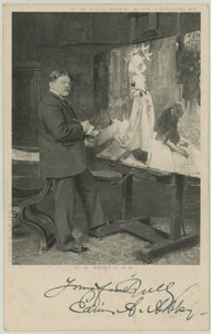 Retrato de Edwin Austin Abbey de English Photographer