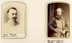 Retratos de Carl Haas y Myles Birket Foster