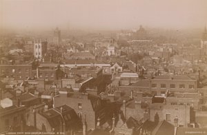 Postal con una vista sobre los tejados de Londres de English Photographer
