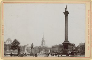 Postal con imagen de la Columna de Nelson de English Photographer