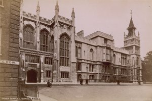 Postal con la Biblioteca del Inner Temple de English Photographer