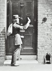 Cartero en King William Walk, Greenwich, 1885