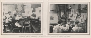 Preparativos para la Coronación, la Fabricación de Coronas para los Pares del Reino de English Photographer