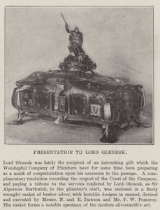 Presentación a Lord Glenesk