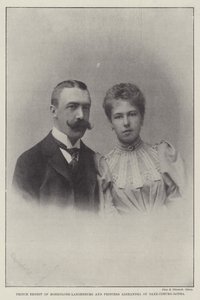 Príncipe Ernesto de Hohenlohe-Langenburg y Princesa Alexandra de Sajonia-Coburgo-Gotha de English Photographer