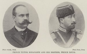 Príncipe Víctor Bonaparte y su hermano, príncipe Luis de English Photographer