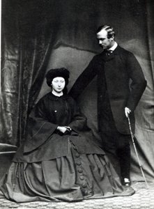 Princesa Alicia y Príncipe Ludwig de Hesse, 1860 de English Photographer