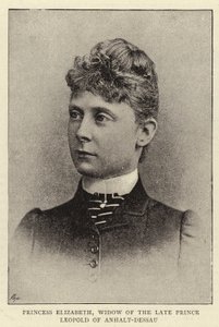 Princesa Isabel, viuda del Difunto Príncipe Leopoldo de Anhalt-Dessau de English Photographer