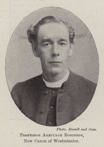 Profesor Armitage Robinson, nuevo canónigo de Westminster de English Photographer