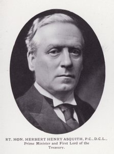 Hombres Prominentes de Londres: Rt Hon Herbert Henry Asquith de English Photographer
