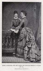 Reina Alexandra y la Emperatriz Viuda de Rusia de English Photographer