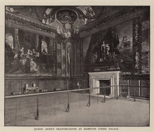 El salón de dibujo de la Reina Ana en el Palacio de Hampton Court de English Photographer