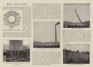 Demolición de una Chimenea de Fábrica