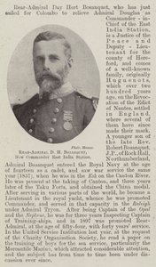 Contraalmirante D H Bosanquet, nuevo comandante de la estación de India Oriental de English Photographer
