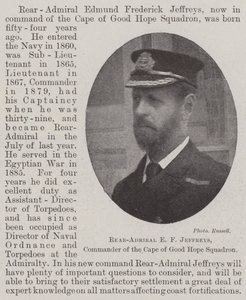 Contraalmirante E F Jeffreys, Comandante del Escuadrón del Cabo de Buena Esperanza de English Photographer