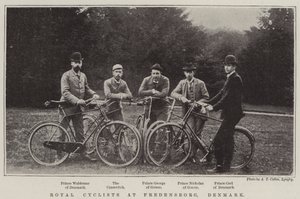 Ciclistas reales en Fredensborg, Dinamarca