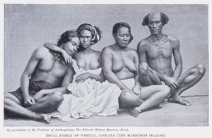 Familia Real de Vahitai, Taouata, Islas Marquesas de English Photographer