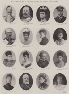 Personajes reales en Osborne durante la última enfermedad de la reina