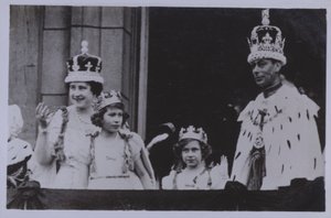 Familia real, después de la coronación del Rey Jorge VI