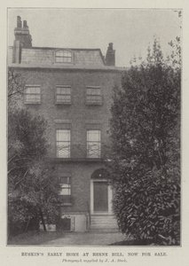 Primer hogar de Ruskin en Herne Hill, ahora en venta de English Photographer
