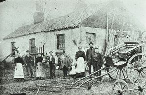 Saint Gothard Road: casas de campo, 1880 de English Photographer