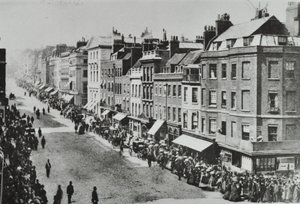 Saint Jamess Street, Westminster LB: mirando al norte desde Pall Mall, 1889 de English Photographer