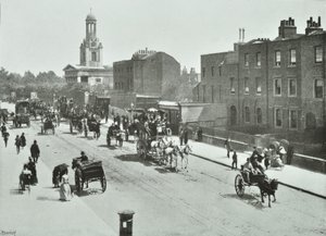 Saint Marks, Clapham Road: por Kennington Road, 1894 de English Photographer