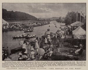 Regata de Saltford, cerca de Clifton, el Henley del Oeste de English Photographer