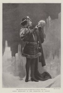 Sarah Bernhardt en el personaje de Hamlet de English Photographer