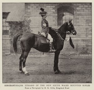 Sargento Mayor Lydiard de los Rifles Montados de Nueva Gales del Sur de English Photographer