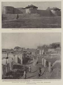 El pueblo de Shabkadar después de una visita de los Mohmands