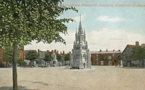 Fuente Memorial de Shakespeare, Stratford-upon-Avon de English Photographer